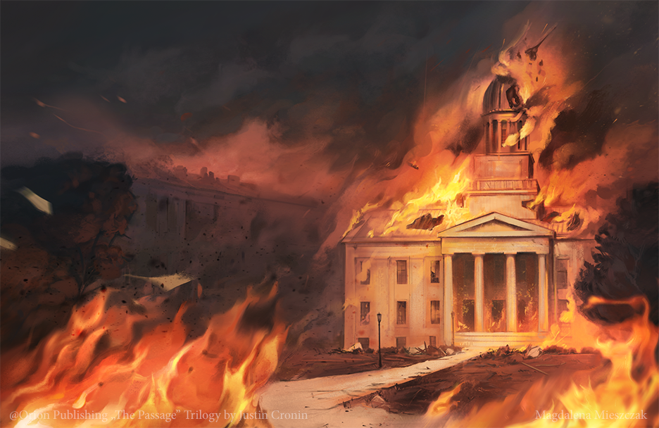 @Orion Publishing "The Passage" Trilogy by Justin Cronin - Endpaper Artwork